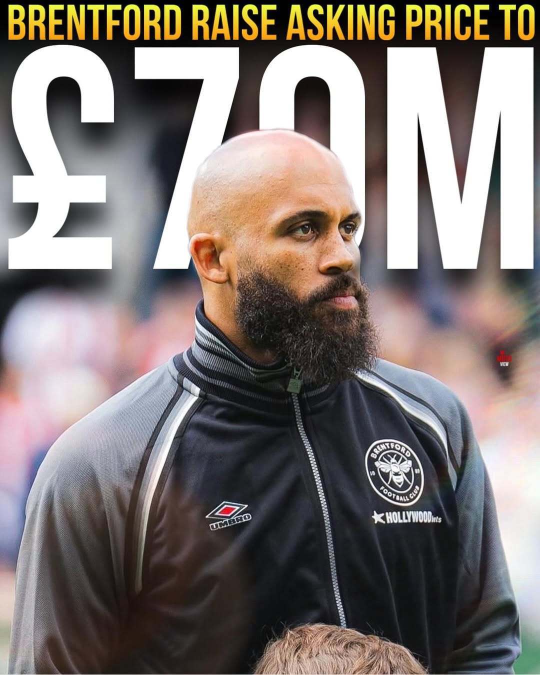 曝姆贝莫已提价至7000万!曼联太慢阻碍签替代者,布伦特福德加价