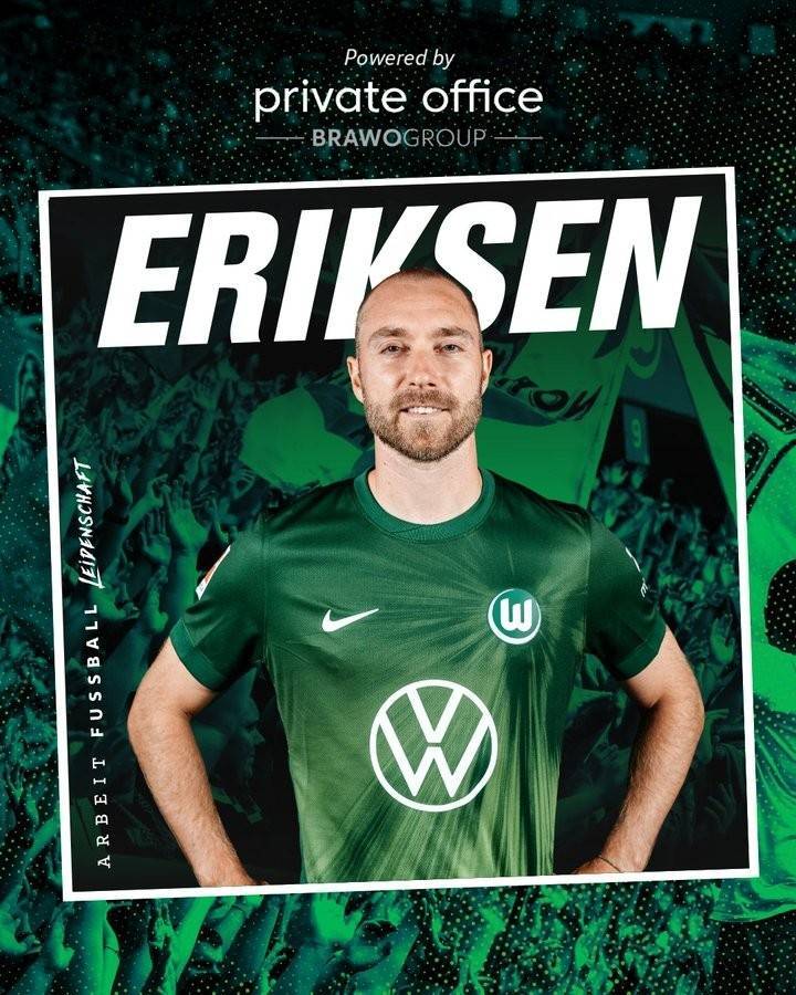 埃里克森:很期待在德甲的新冒险 狼堡阵中多位丹麦国脚是加分项